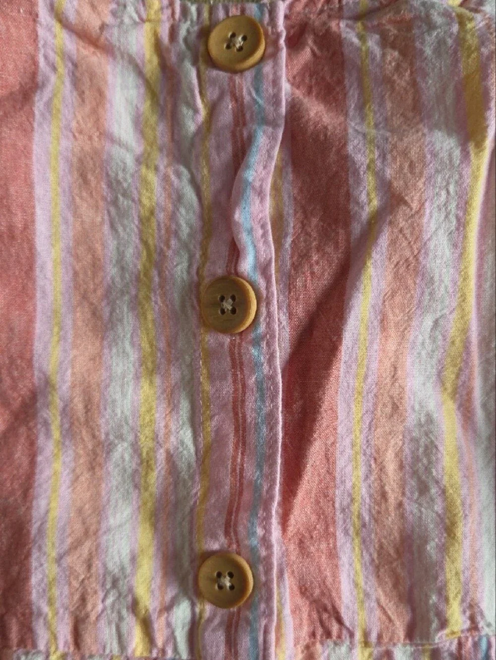 OshKosh B'gosh Pink Striped Dress with Yellow Accents